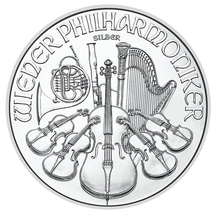 Strieborná investičné minca Wiener Philharmoniker 1 Ounce Silver