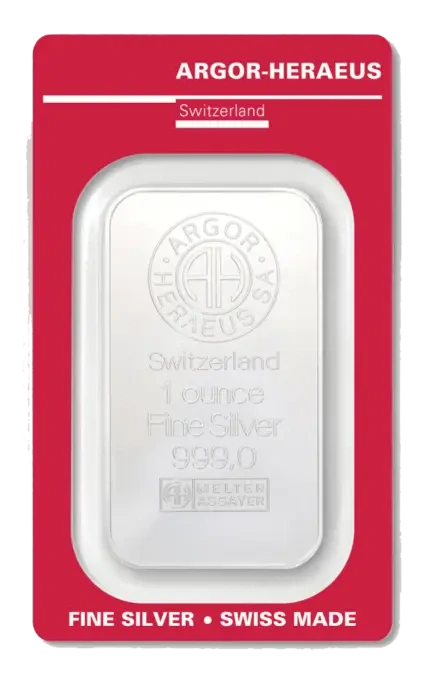 Strieborná tehlička Argor Heraeus 31,1 g